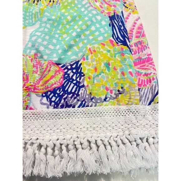 Lilly Pulitzer Alia Fringe Tunic Top Small - Picture 5 of 6